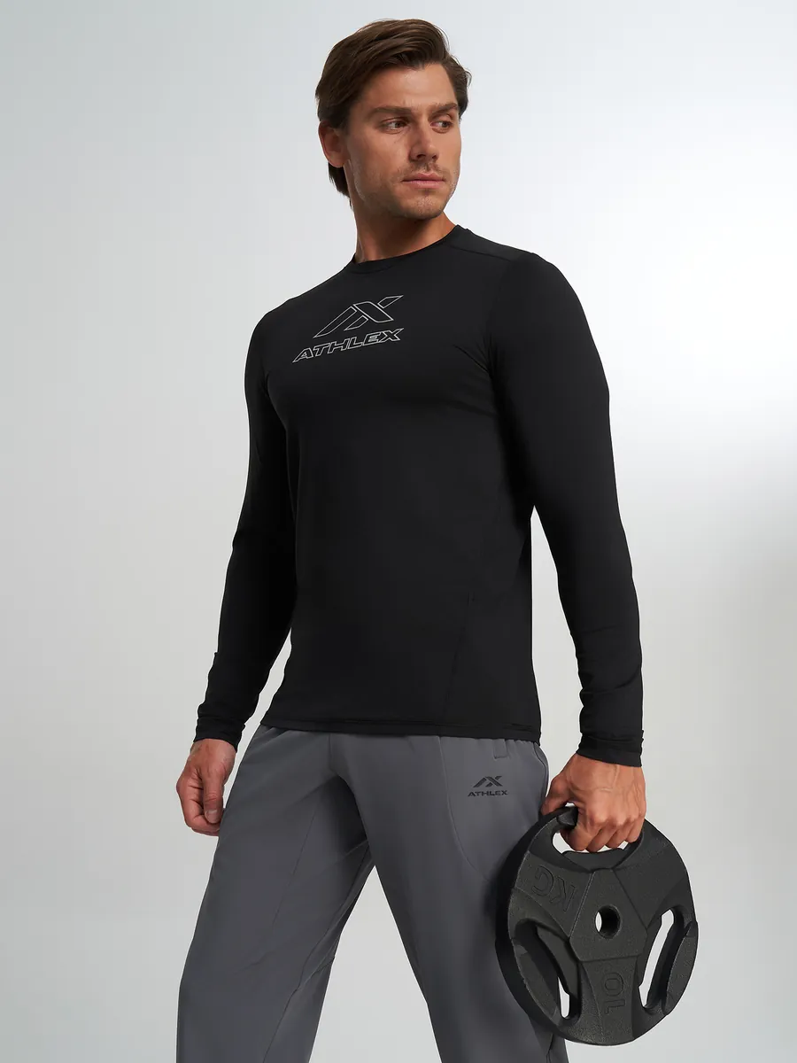 Лонгслив мужской Athlex, Черный
